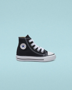 Converse Chuck Taylor All Star Fiu Magasszárú Fekete | HMOYGLF-HU